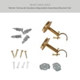 thumbnail image 6 of Better Homes & Gardens 1" Brass Adjustable Seamless Hidden Curtain Rod Bracket, Set of 2, 6 of 9