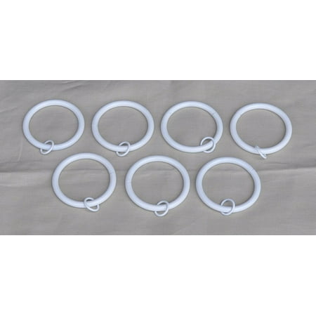 Urbanest Curtain Rings With Eyelets 2 Set Of 28 Glossy White