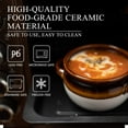 thumbnail image 2 of 16 oz Ceramic French Onion Soup Bowls with Handles & Lids, Oven Safe, Dishwasher Safe, Set of 4, 2 of 6