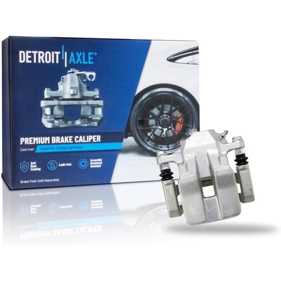 Detroit Axle - Rear Right Brake Caliper w/Bracket Replacement for 2012 2013 2014 2015 2016 2017 2018 Toyota RAV4
