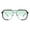 Gold Tortoise (Green), variant on PASTL Echo Square Sunglasses Unisex Retro Geometric UV400 Gunmetal Black, Blue
