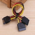 SATA Power 15pin YSplitter Cable Adapter Male to Drive For HDD Female E0R2