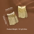 thumbnail image 6 of Sunyuer 14K Gold Plated Tassel Dangle Earrings-Fringe Chain Chandelier Drop Earrings for Women, Wedding, Gifts, 6 of 9