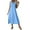 Sky Blue, variant on Summer Dress for Women, Sleeveless V Neck Maxi Dress, Casual Solid Color Polyester Long Dress for Party, Wedding, Vacation, and Everyday Wear