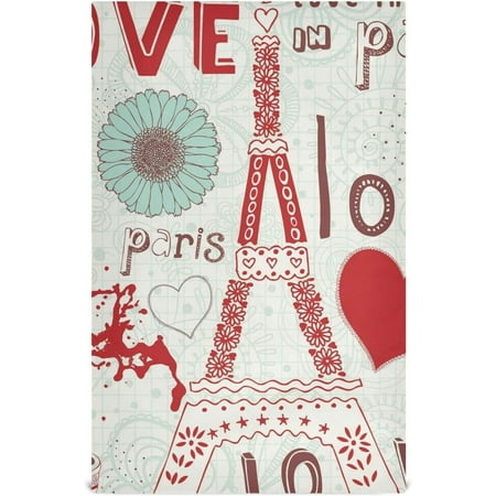 

Bestwell 1pcs Eiffel Tower Kitchen Dish Towel Super Absorbent Soft Drying Cloth Tea Bar Towels 28 x 18