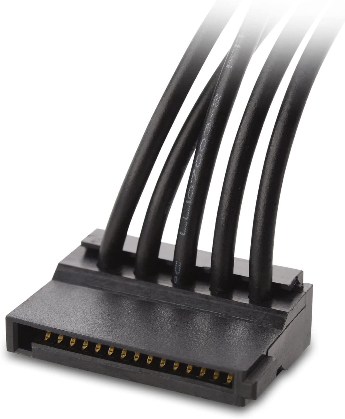 HRTGFD-2-Pack 15 Pin SATA to 4 SATA Power Splitter Cable - 18 Inches