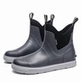 thumbnail image 4 of DeHolifer Women's Deck Boots Ankle Rain Boots Fishing Boots Rubber Waterproof Slip-Resistant Outdoor Work Shoes, 4 of 7