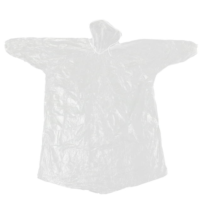 Shisuyan 10Pcs Disposable Poncho For Adults With Elastic Cuffs Ideal For Outdoor Events
