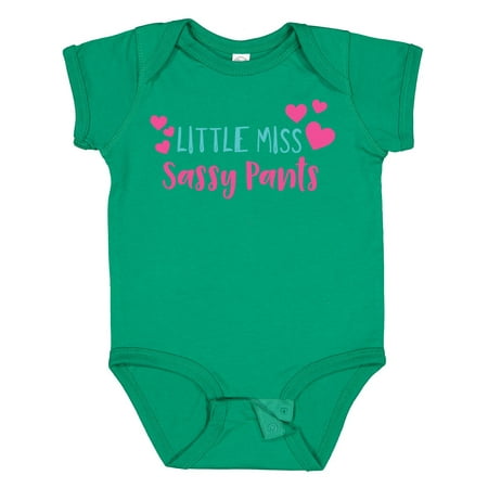 

Inktastic Little Miss Sassy Pants Sassy Sassy Girl Hearts Girls Baby Bodysuit