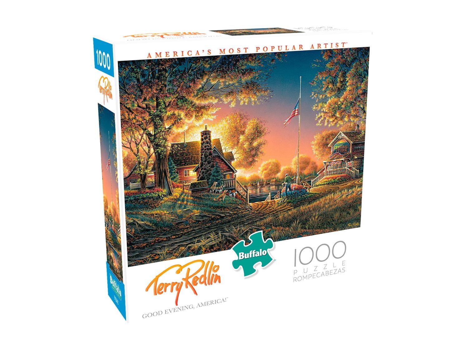 Buffalo Games Le puzzle Terry Redlin Good Evening America en 1000 pièces