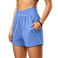 thumbnail image 6 of xfsWaSs Athletic Shorts for Women High Waisted Running Shorts with Pockets Lightweight Breathable Workout Bottoms Casual Yoga Shorts Activewear, 6 of 6