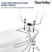 DV-2F0145 21 ADA High 2-piece Toilet , Comfortable Seat Height Dual-Flush Elongated Two-Piece Floor Mounted Toilet (Seat Included)
