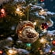 thumbnail image 3 of Artesanías Decorativas Adorno navideño de animales del bosque para árbol de Navidad, colgante acrílico de 8 cm para decoración festiva (1 unidad) Rkxzt, 3 of 9