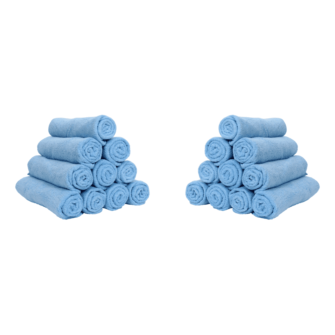 Arkwright Microfiber Gym Towels - Soft Quick Dry Hand Towel - 16 x 27 in. - (12 Pack) Blue