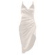 thumbnail image 1 of Vestido a media pierna de satén con tirantes finos fruncidos para mujer Zhivalor BST3007315-1, 1 of 5