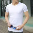 thumbnail image 3 of Camisetas de verano 2024 para hombre, ropa masculina lisa, camisetas de manga corta, camisetas básicas casuales, camisetas deportivas holgadas y cómodas, 3 of 4