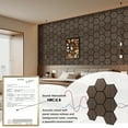 thumbnail image 3 of 4 Packs Acoustic Wall Panels - Self-Adhesive 3D Wood Slat Wall Panel- Peel and Stick Sound Absorbing Panels for Noise Reducing - Feature Wall Decor for Home & Office, 3 of 9
