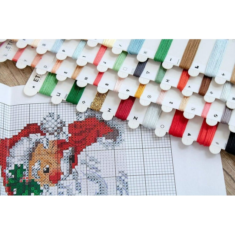 Herrschners Peppermint Christmas Ornaments Counted Cross-Stitch Kit