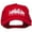 Red, variant on Chicago Skyline Embroidered Washed Cap - Khaki OSFM