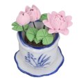 thumbnail image 1 of Miniature Artificial Potted Flower, Small Tiny Potted Flower Toy Ornament  for Fish, 1 of 8