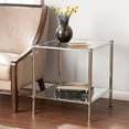 thumbnail image 4 of SEI Furniture Paschall Square Glass Top End Table in Silver, 4 of 4