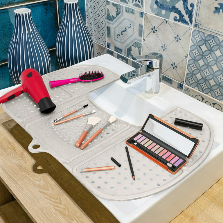 The Matte - Make Up Organizer Space Saver turns Bathroom Sink into