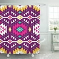 thumbnail image 1 of SUTTOM Aztec Style Seamless Pattern Tribal Ornament Ornamental Ethnic Background Shower Curtain 66x72 inch, 1 of 1