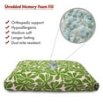 thumbnail image 2 of Majestic Pet | Plantation Shredded Memory Foam Rectangle Pet Bed For Dogs, Removable Cover, Sage, Large, 2 of 5