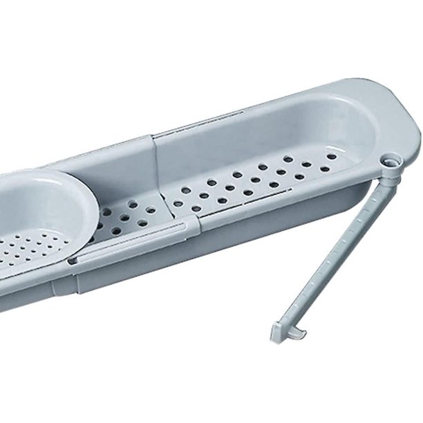 colgador de fregadero ajustable para paño de cocina, estante de cesta de drenaje de almacenamiento de fregadero extensible con estante de tela para cocina casera (1pc, Ligh