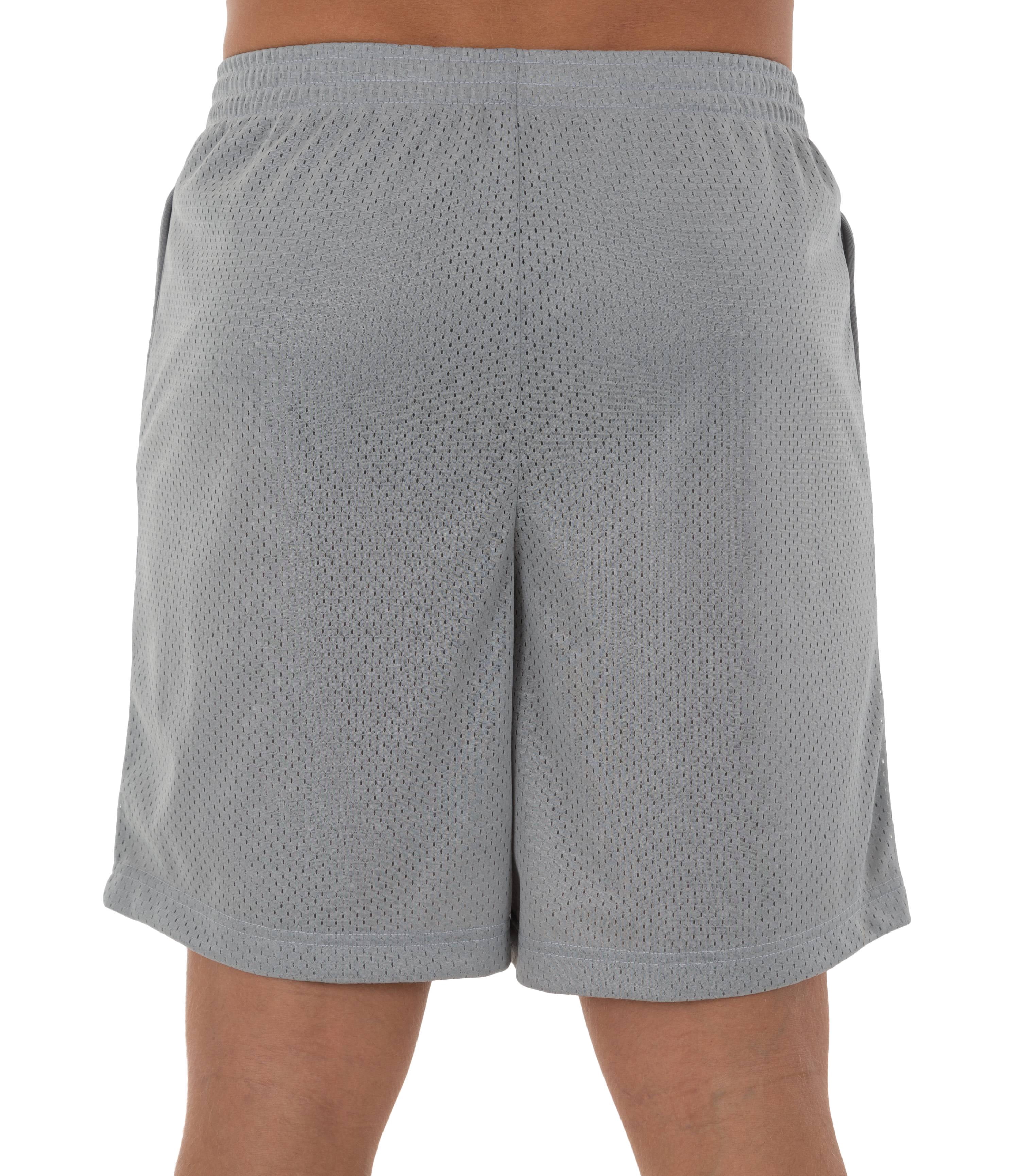 Athletic Works Men's and Big Men's 8" Active Rice Hole Mesh Shorts, up to 5XL