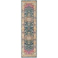 thumbnail image 3 of SAFAVIEH Madison Nikeisha Floral Runner Rug, Blue/Multi, 2'3" x 10', 3 of 8