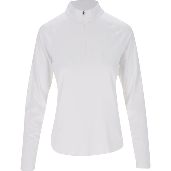 Puma YOU V Brr Solid 1/4 Zip White Glow Outerwear Women XL