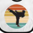 thumbnail image 4 of Inktastic Karate Martial Arts Silhouette Boys or Girls Baby Bib, 4 of 4