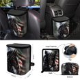 thumbnail image 4 of FOR U DESIGNS American Flag Horse Print 15 Pack Car Accessories Set Car Seat Covers Seatbelt Strap Pad Air Vent Storage Bag Steering Wheel Cover Rearview Mirror Cover Cup Holder Keychain Car Decor, 4 of 7
