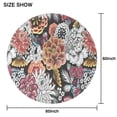 thumbnail image 6 of Pioneer Flower Floral Print Pattern Round Tablecloth 60"x60",Wrinkle Wipeable Table Cloth for Kitchen Dining Room Picnic Patio Party, 6 of 6