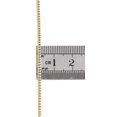 thumbnail image 4 of 10K Yellow Gold Solid Diamond Cut Franco Box Chain 2mm Necklace 30 Inch, 4 of 5