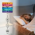 thumbnail image 4 of Square Wall Clock,Rainbow-Colored Wooden Wall,Silent Non-Ticking Wall Clock Decor for Home Office Kitchen Living Room Bedroom(10inch), 4 of 4