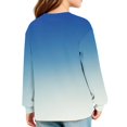 thumbnail image 6 of Tunic shirts for Girls Crewneck Gradient Shirts Long Sleeve Color Block Sweatshirt Pullover Fashion Spring Outfits Clothes, 6 of 6