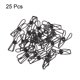 thumbnail image 3 of Uxcell Clips de alambre metálico pequeños de 1" multiusos, abrazaderas para bolsas, negro, 25 unidades, 3 of 5