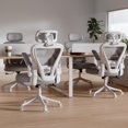 thumbnail image 6 of Ergonomic Office Chair M903, High Back  Mesh Desk Chair with Wheels, Adjustable Lumbar Support, Headrest, Grey, 6 of 7