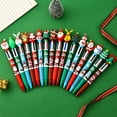 thumbnail image 2 of Ciwanning 10Pcs 4-Color-in-1 Ballpoint Pen Retractable Ballpoint Pen Multicolored Ballpoint Pen for Writing Noting Color Coding, 2 of 15