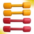thumbnail image 1 of OULII 2 Pairs Dumbbell for Kids Birthday Red Plastic Handheld Weights 7.3*1.6in, 1 of 8