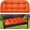 Orange, variant on Outdoor Bench Cushion, Memory Foam Loveseat Cushion for Patio Furniture Wicker Chair, Settee Porch Swing Seat Cushion, 44 x 19 Inches (Red)