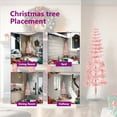 thumbnail image 5 of vidaXL Christmas Tree Slim Artificial Half with Stand, 5 of 10