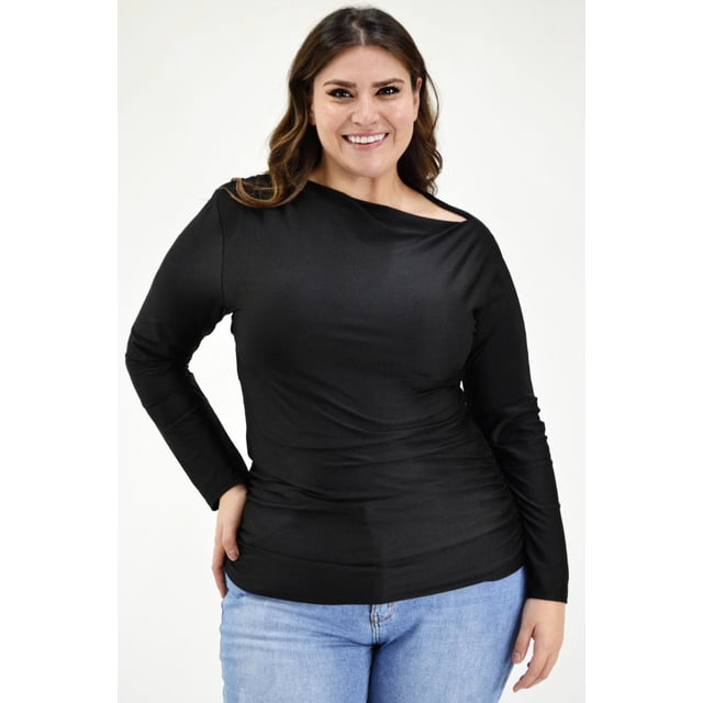 Blusa escote barco Roman Fashion 1852 Negro 36
