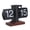 Black/White, variant on BIMZUC Digital Flip Desk Clock 12 Hours Single Sided Battery Powered Retro Mechanical Auto Flip Down Clock with Wood Base, Black Frame Blue Pages, 8.07 inches / 20.5 cm