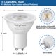 thumbnail image 5 of Bombillas LED Valytime GU10 de 7 W (50 W, 60 W, 75 W), 650 lm, 5000 K, 120 V, 5 of 7