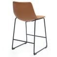 thumbnail image 4 of Set of 2 Bernardo Beige Washed Woven Fabric Dining Chair with Natural Wood Legs, 4 of 7
