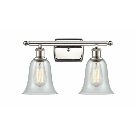 516-2W-PN-G2812-LED-Innovations Lighting-Hanover - 16 Inch 7W 2 LED Bath Vanity Polished Nickel