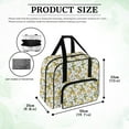 thumbnail image 6 of ZIATUBLE Lemon Portable Cover Tote Bag with Zippers Organizer Bag Easy to Clean Sewing Machine Bags and Totes Large Capacity Padded Storage Bag Reusable Sewing Machine Tote Bag, 6 of 7